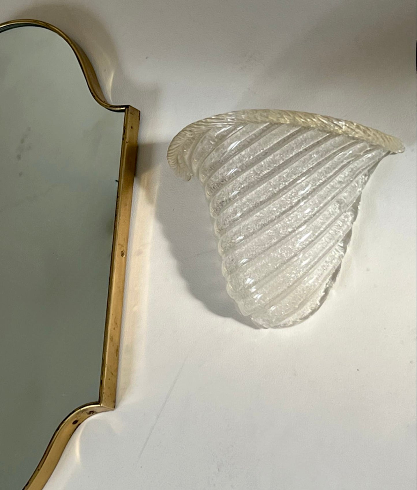- Vintage Murano ‘Shell’ Sconce, Italy