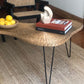 1950s Boomerang Wicker Coffee Table