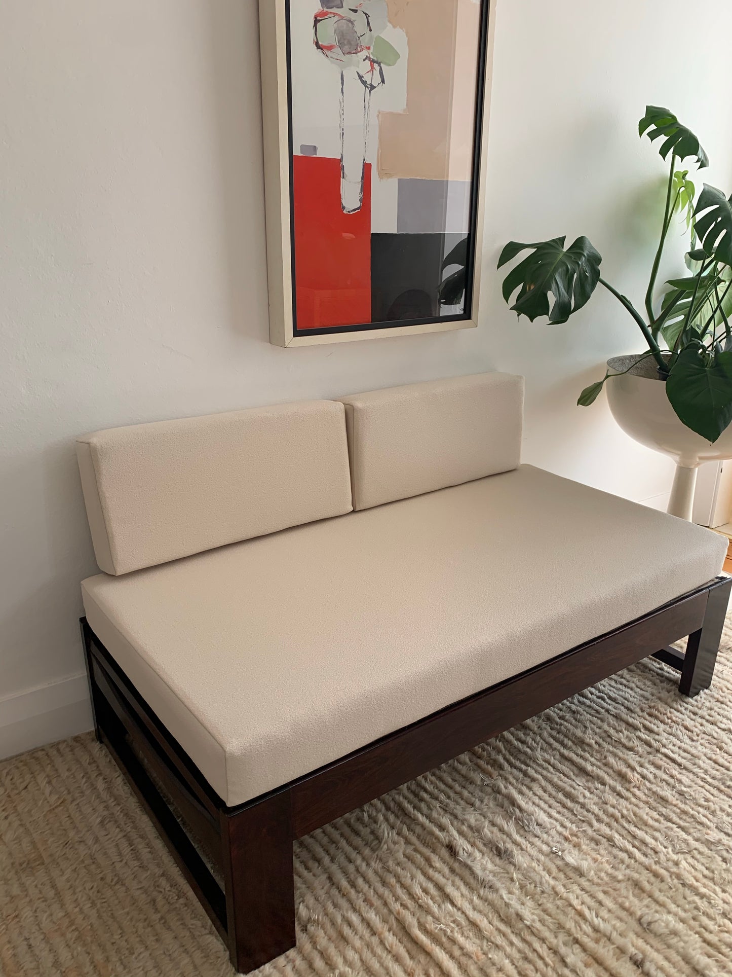 Original Parker Knoll Mid Century Sofa / Day Bed in Boucle