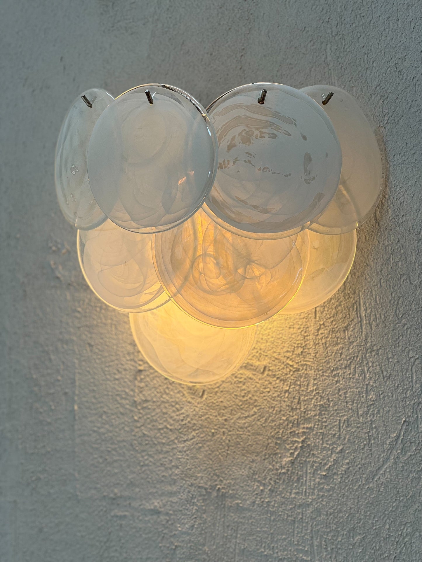 Murano Sconce - VISTOSTI WHITE - Two Available