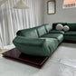 - Low Green Velvet Modular Sofa Set