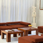 Large Bespoke Rust Boucle Modular Sofa