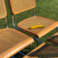 Cane and Chrome Cantilever Chairs