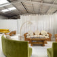 Bespoke Olive Curved Modular Sofa