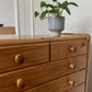 Rattan and Pine Tallboy Drawers