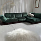 - Low Green Velvet Modular Sofa Set