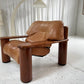 - Pacific Green Tan Leather Armchair