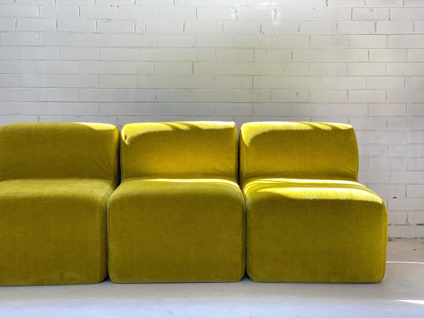 Velvet Chubby Modular Sofa Set