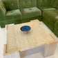Vintage Unfilled Travertine Coffee Table