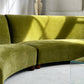 Bespoke Olive Curved Modular Sofa
