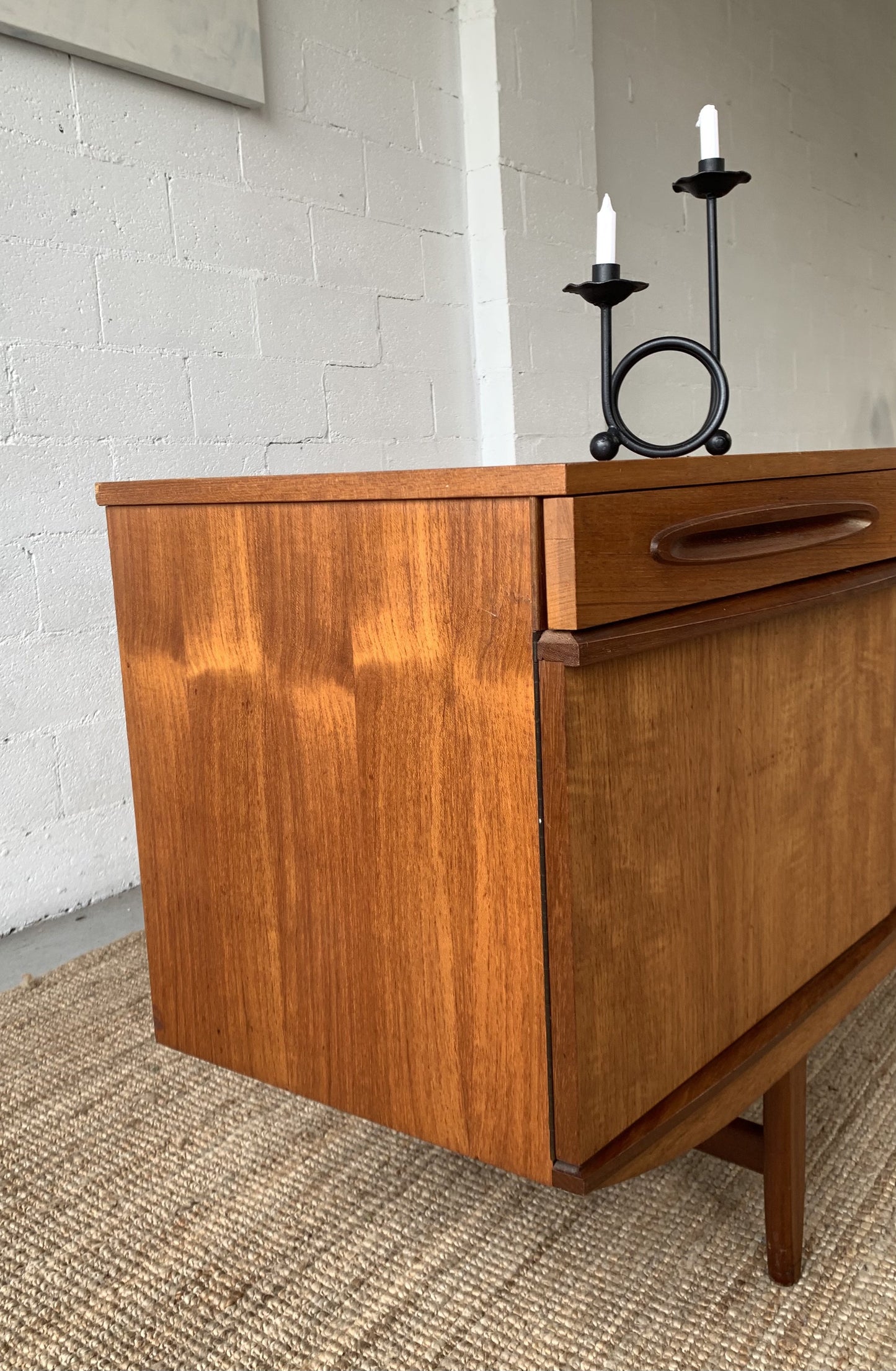 Bow Front Mid Century Sideboard
