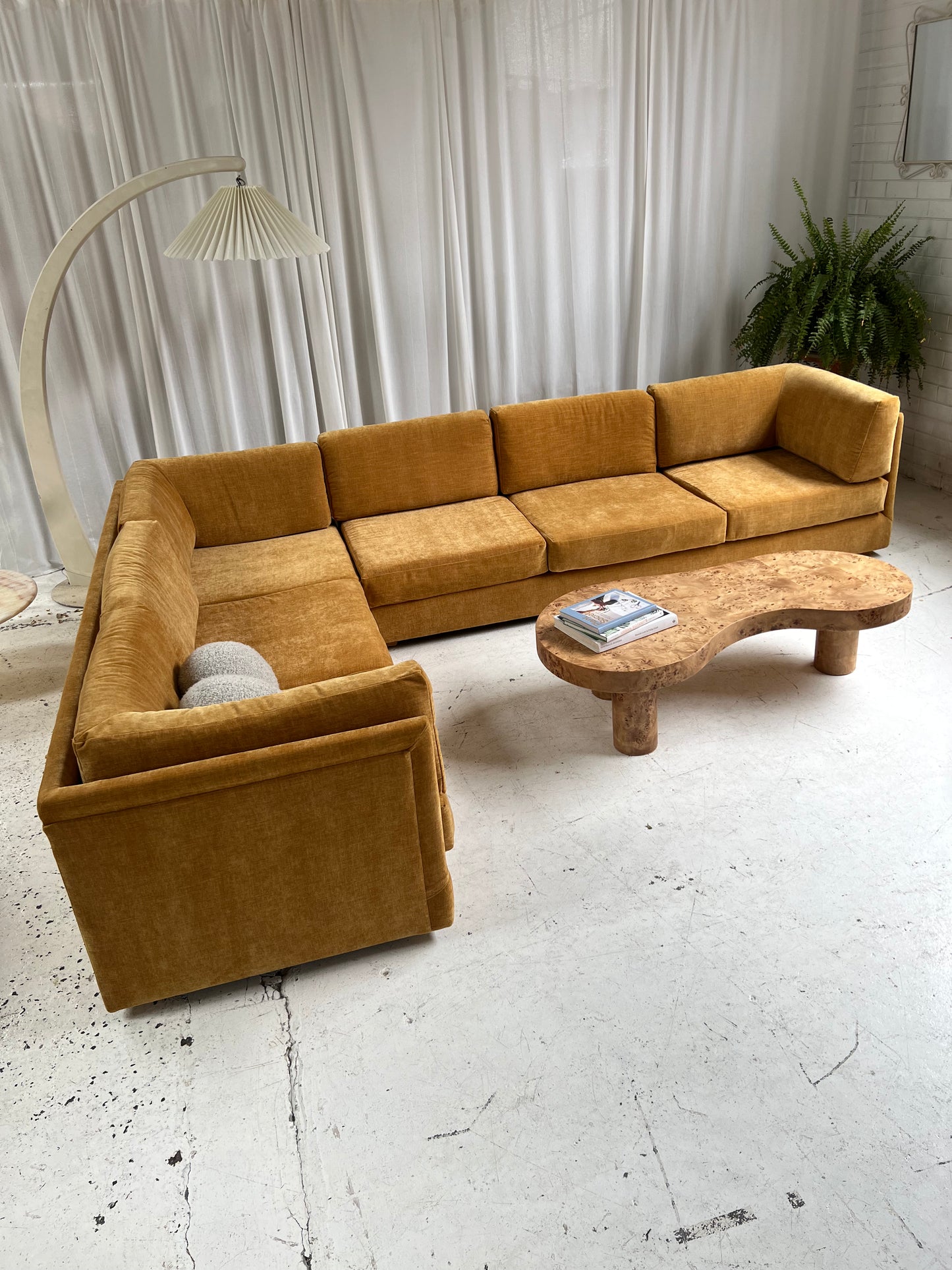 - Bespoke Mustard Modular Sofa Set