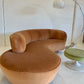 Stunning Curved Velvet Sofa