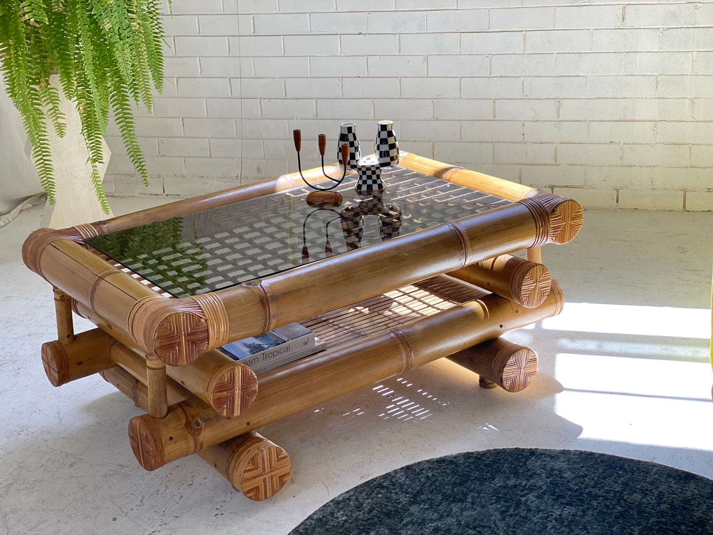 Large Bamboo Coffee Table