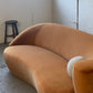 Bespoke Curved Sofa in Ginger Velvet