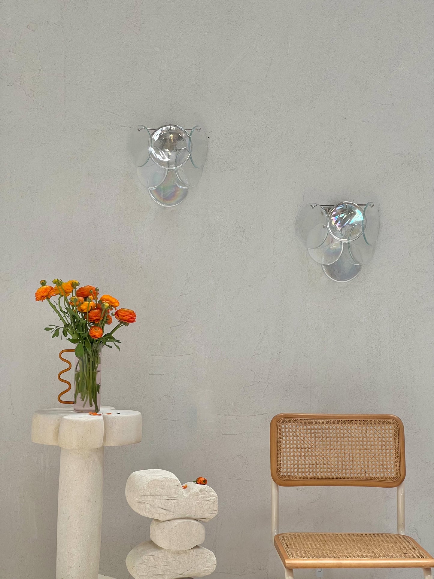 Murano Sconce - VISTOSTI IRIDESCENT- One Available