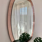 Italian 1950’s Pink Glass Mirror