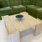 Vintage Unfilled Travertine Coffee Table