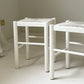 - White Rush Stool - Two Available