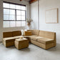 Curved Modular Sofa with Ottoman