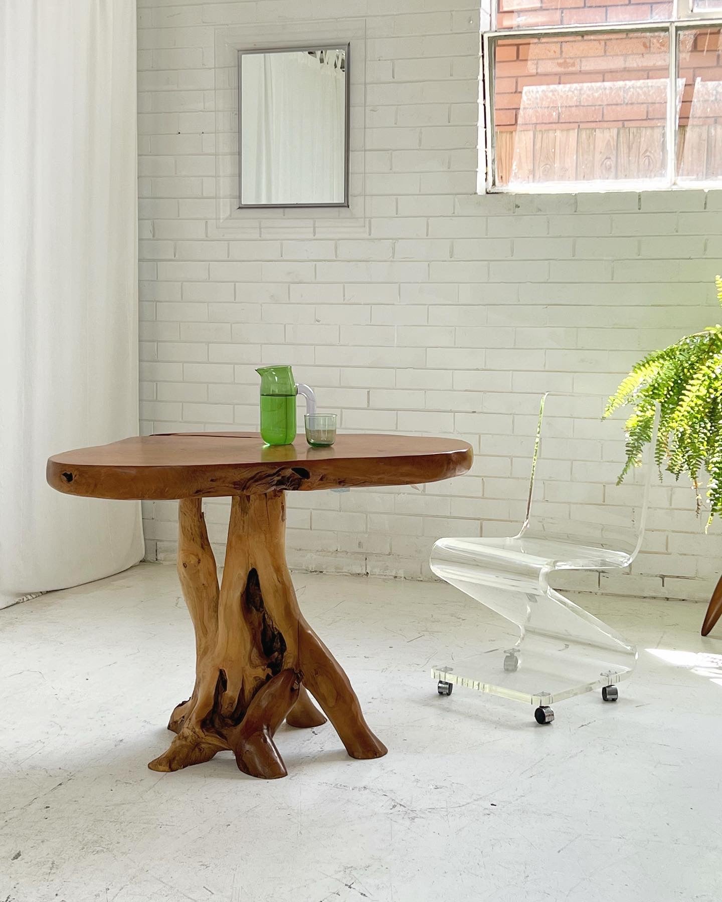 - Organic Wooden Root Table