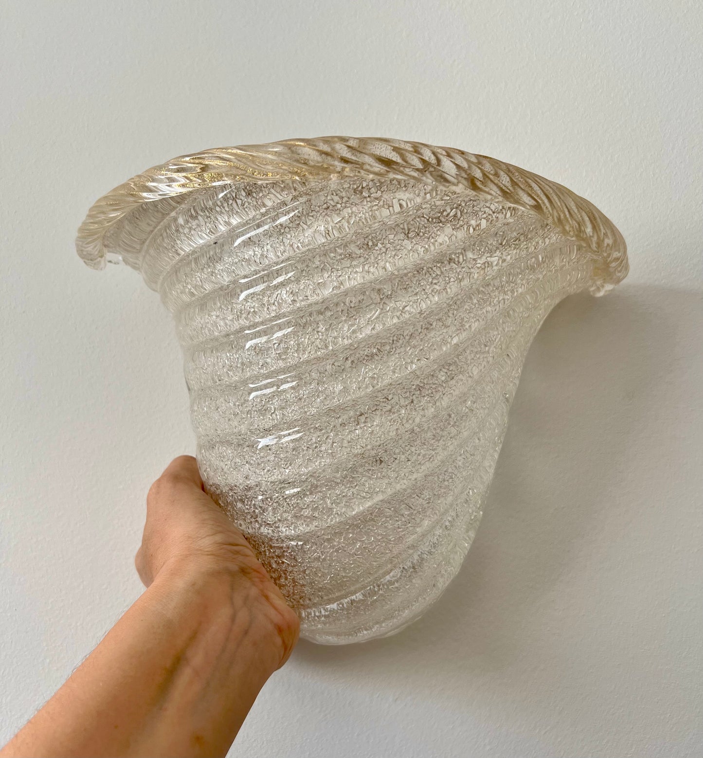 - Vintage Murano ‘Shell’ Sconce, Italy