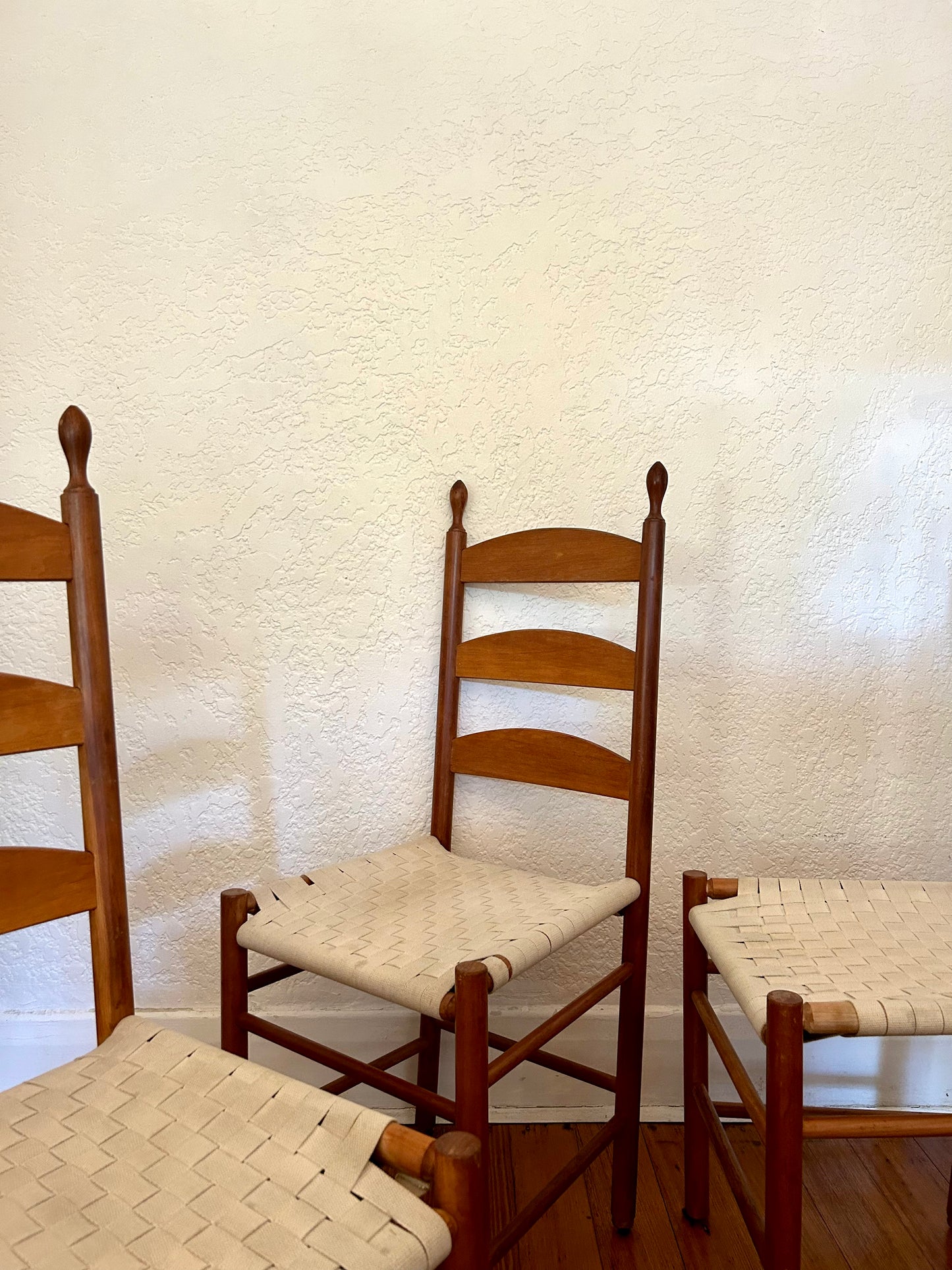 Shaker Style Ladderback Chairs - Six Available
