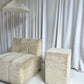 - Soft Cream Curved Modular Sofa Set