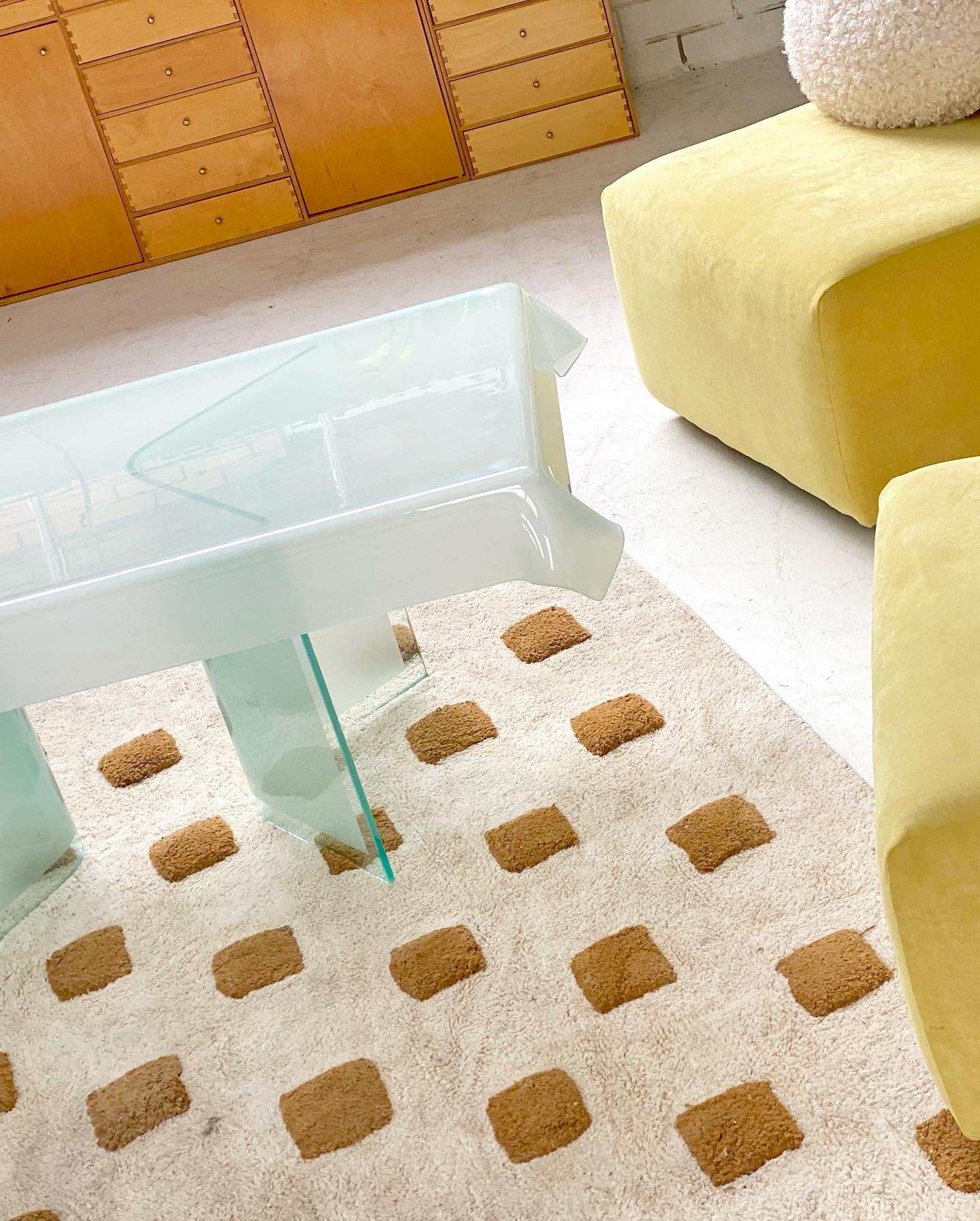 Incredible Frosted Glass Coffee Table