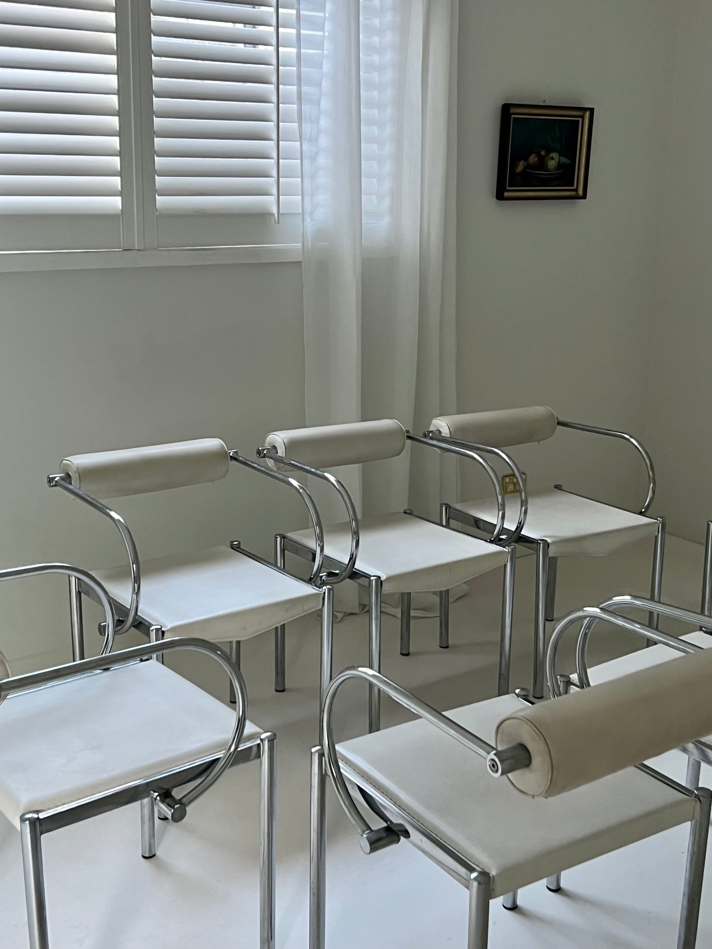 Set of 8 Vintage Italian Dining Chairs