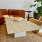 Unfilled Travertine Coffee Table