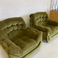 Vintage Green Velvet Armchairs