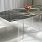 Custom Lucite Marbled Table