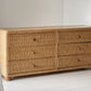 Large Vintage Cane Drawers
