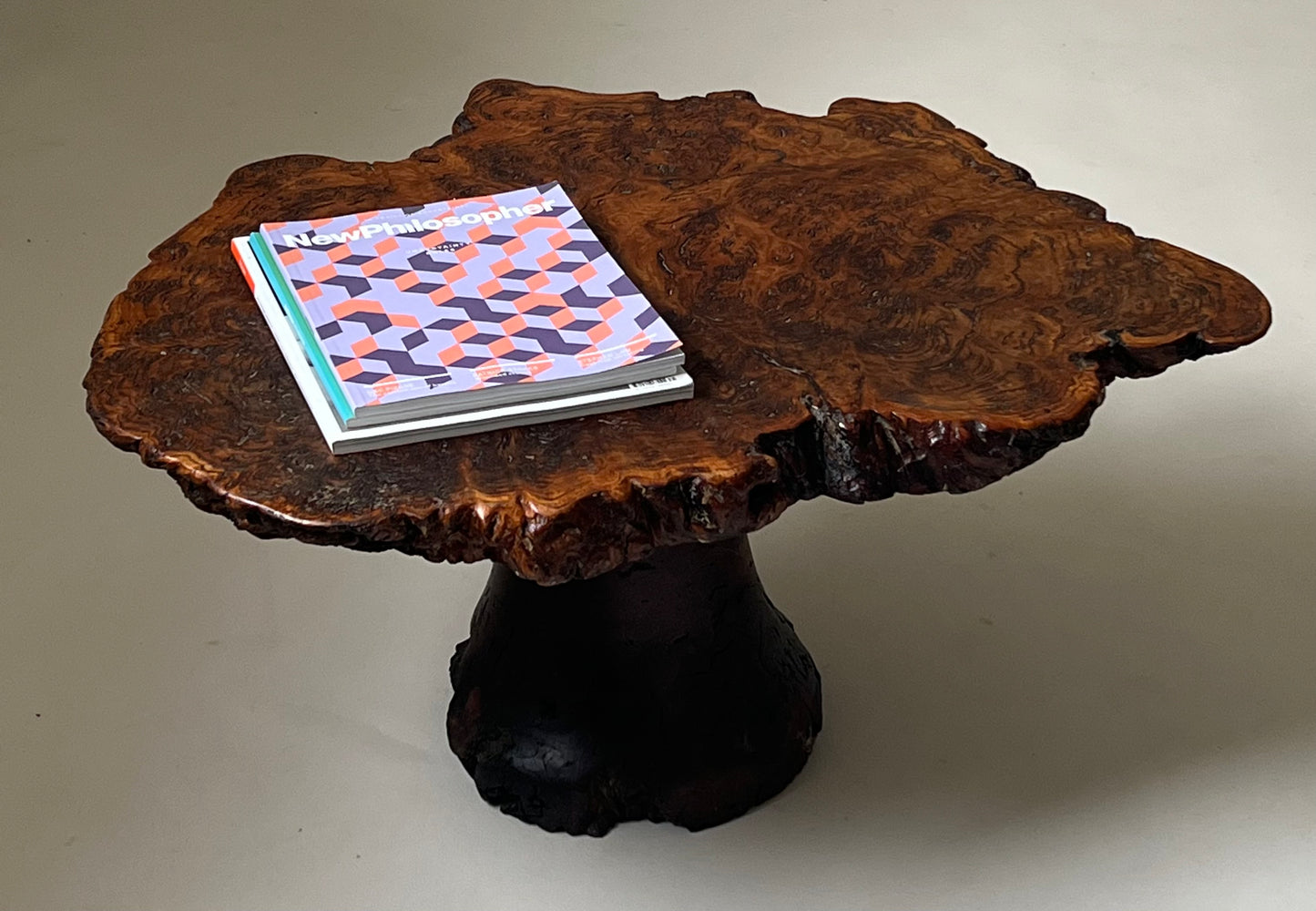 - Vintage Freeform Burl Coffee Table