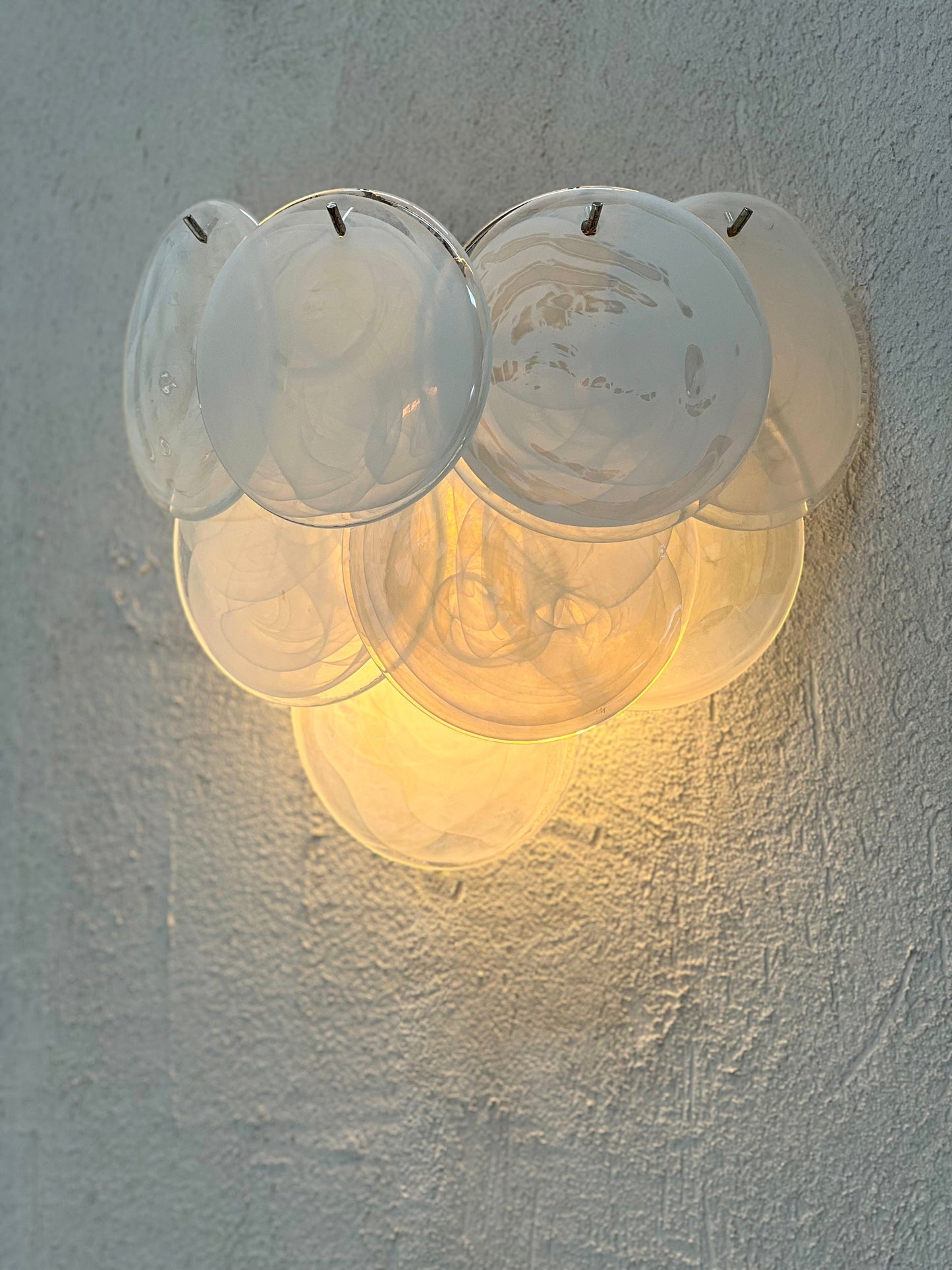 Murano Sconce - VISTOSTI WHITE - Two Available