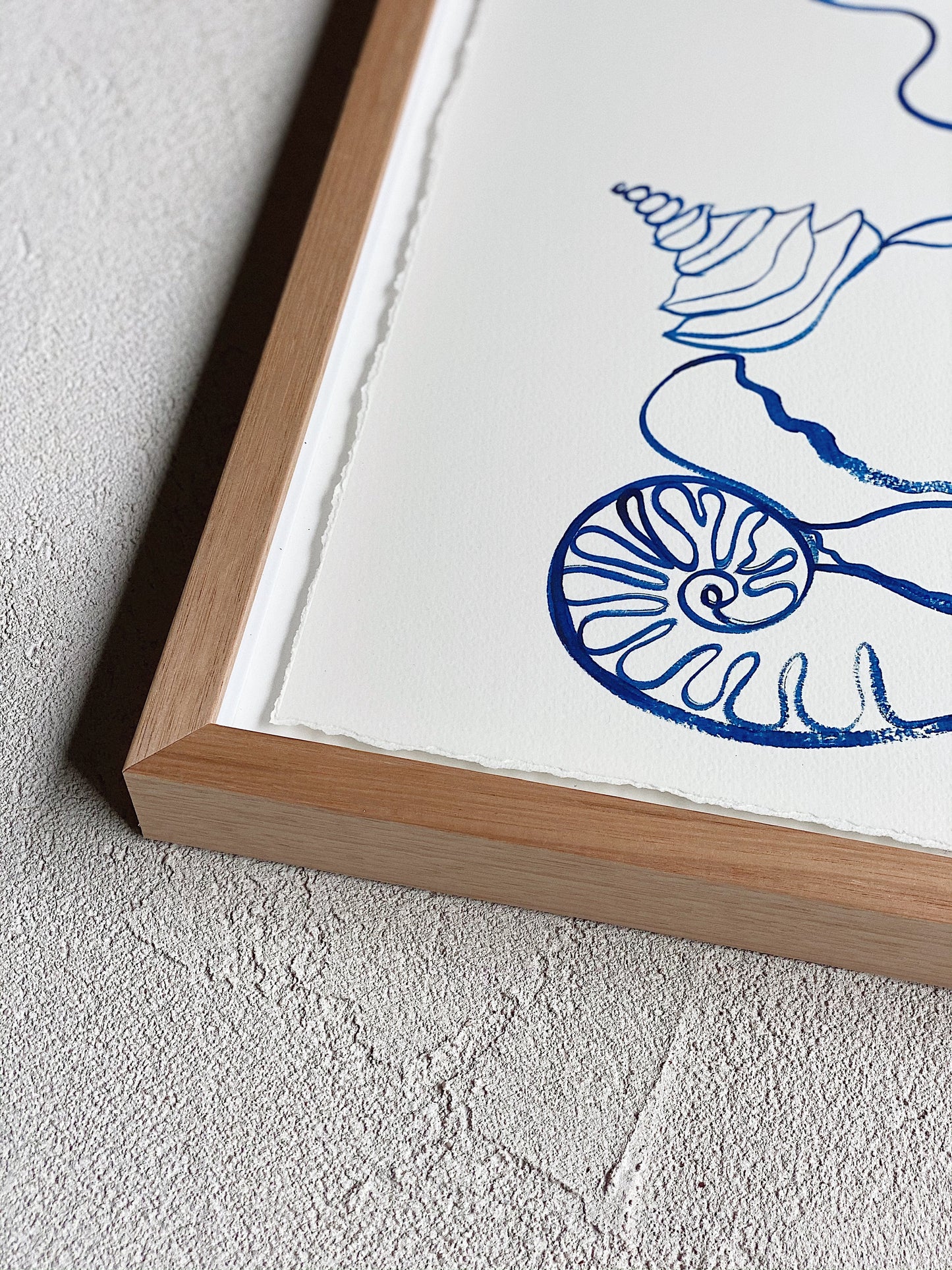 “Call Me On My Shell Phone” By Rikki Day ~ Float framed in Tasmanian Oak, limited edition