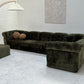 - Bespoke VandeRoza Green Chenille Modular Sofa - Seven Piece Set