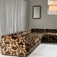 - Vintage Geometric Velvet Modular Sofa