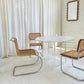 Octagonal Carrara Marble & Lucite Table