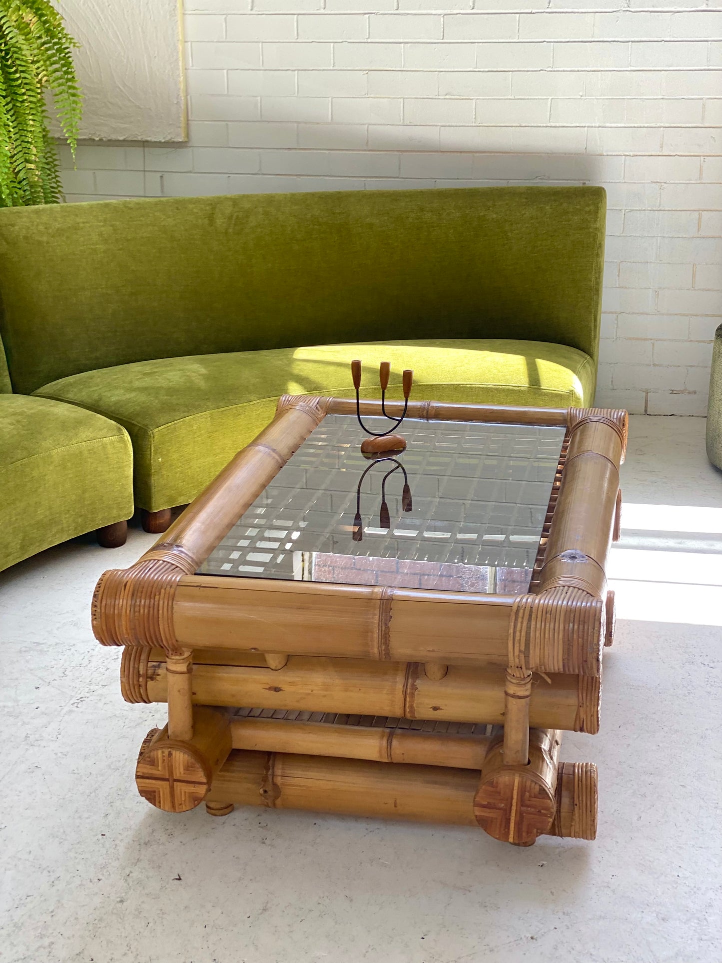 Large Bamboo Coffee Table