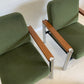 Vintage Teak and Chrome Sebel Armchairs