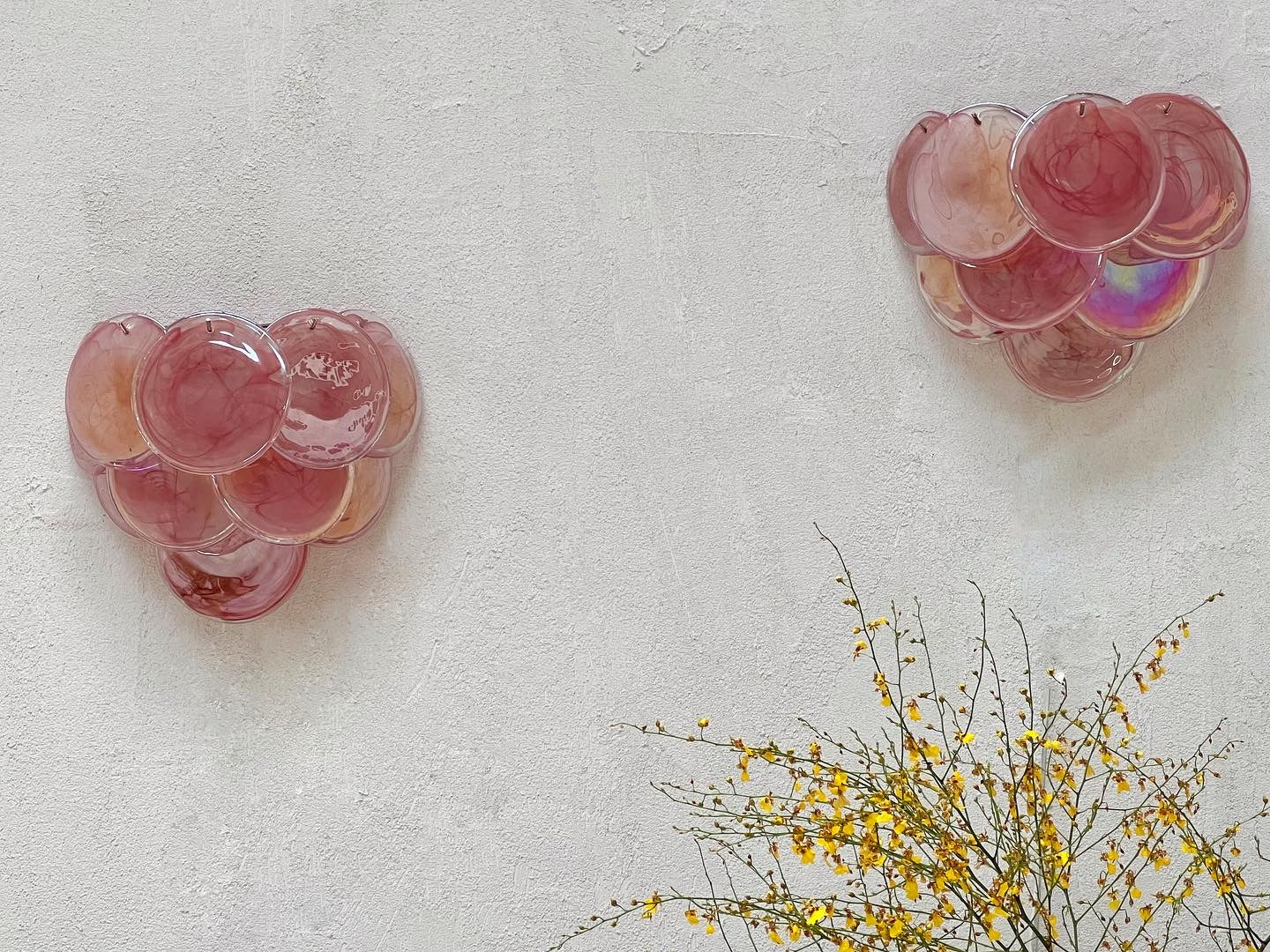 Murano Vistosti Pink Sconce Curated Spaces