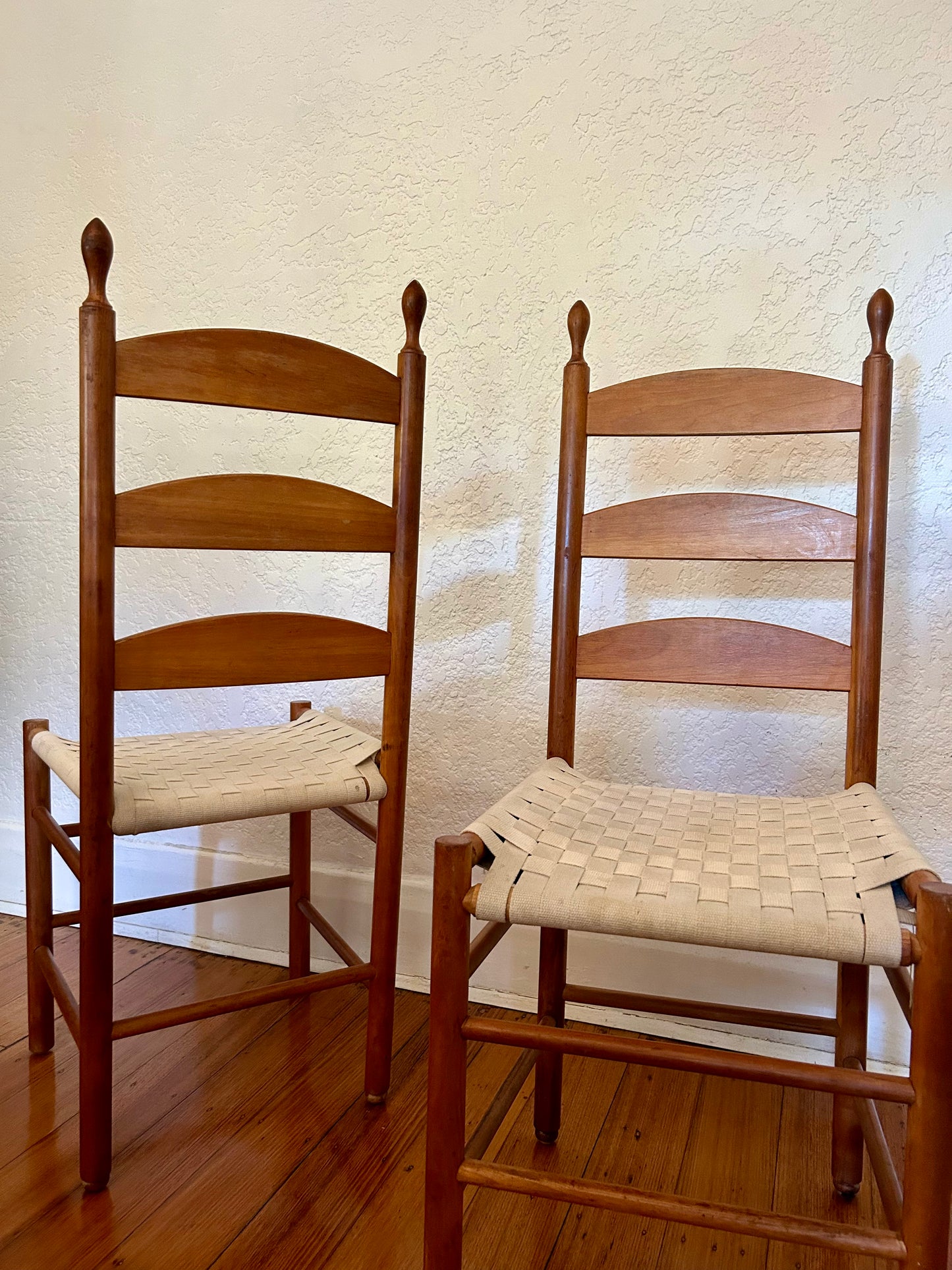 Shaker Style Ladderback Chairs - Six Available