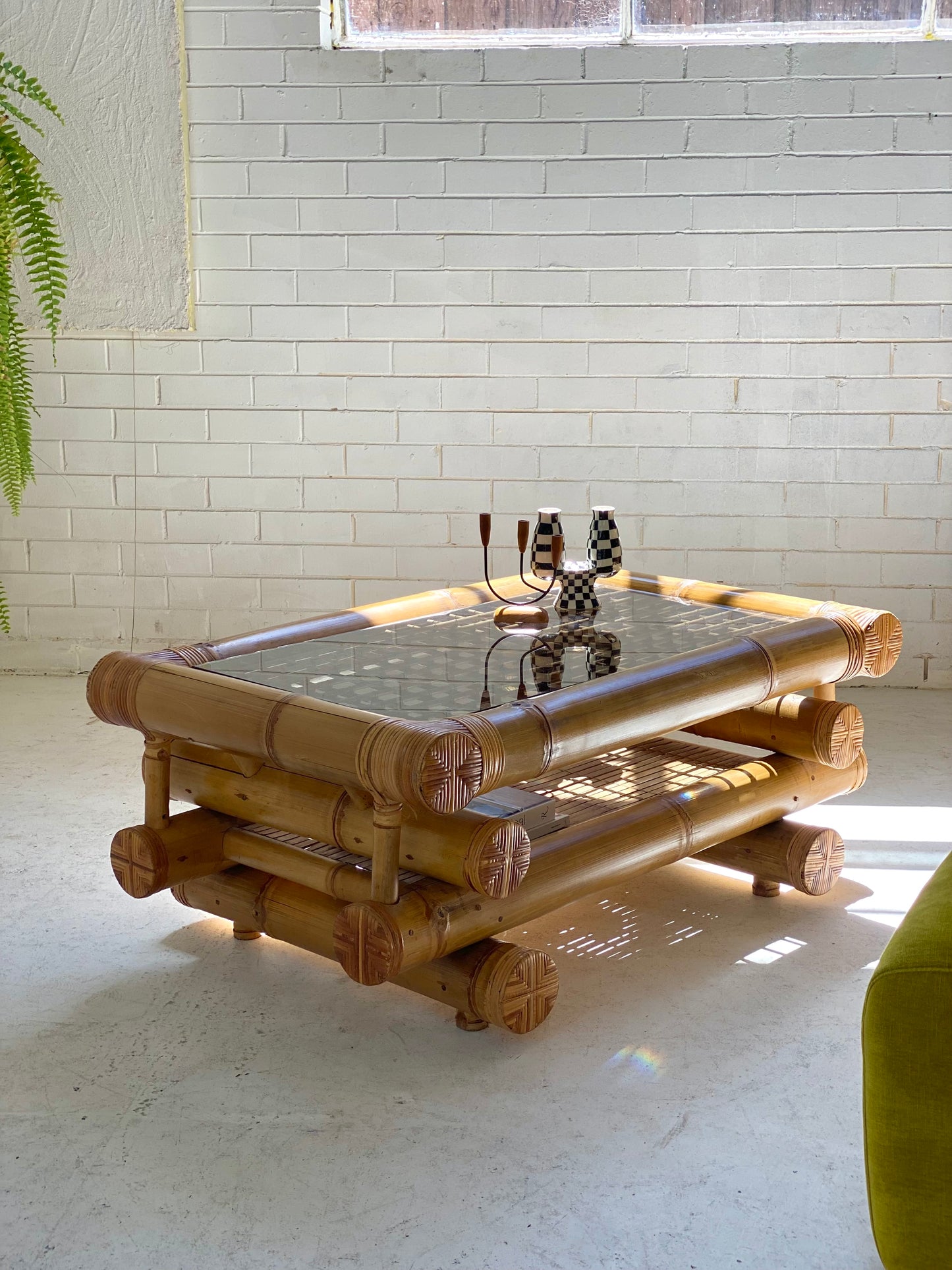 Large Bamboo Coffee Table