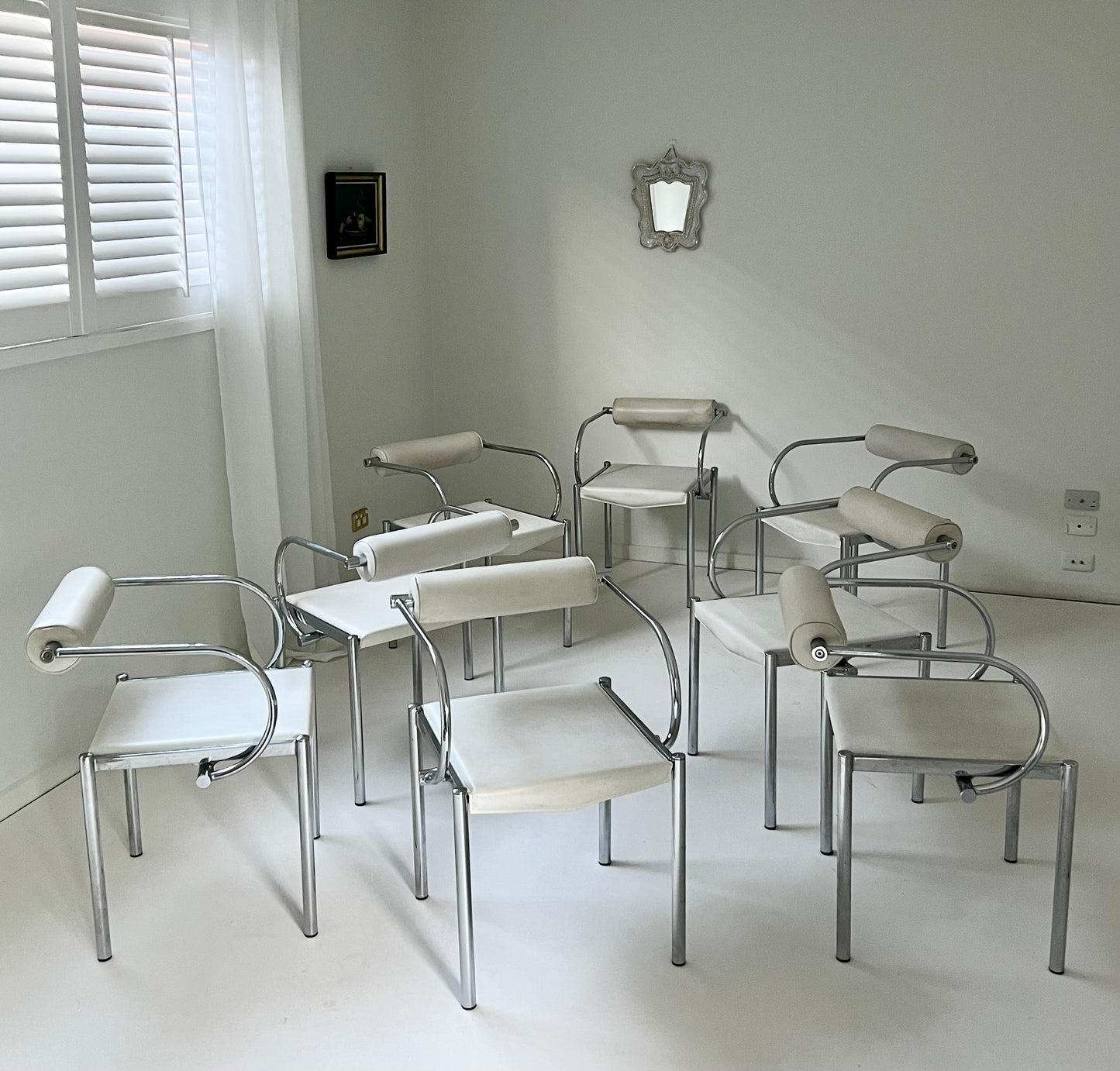 Set of 8 Vintage Italian Dining Chairs