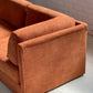 Rust Corduroy Vintage Modular Sofa
