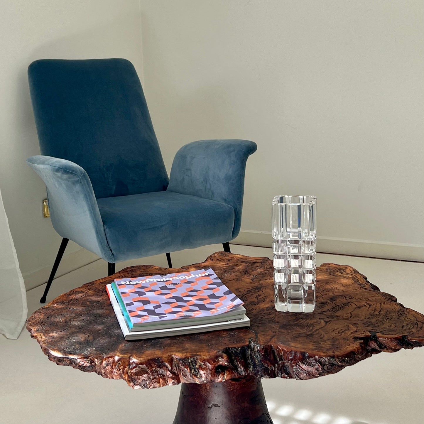 - Vintage Freeform Burl Coffee Table