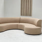 Curved Boucle Modular Sofa