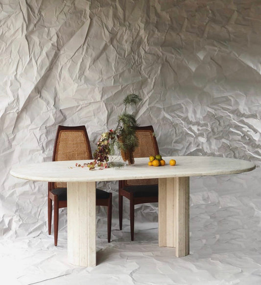 Travertine Dining Table